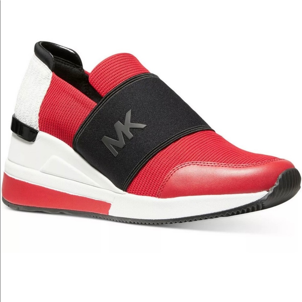 NIB Size 8,5 MICHAEL KORS SNEAKER Bright Red